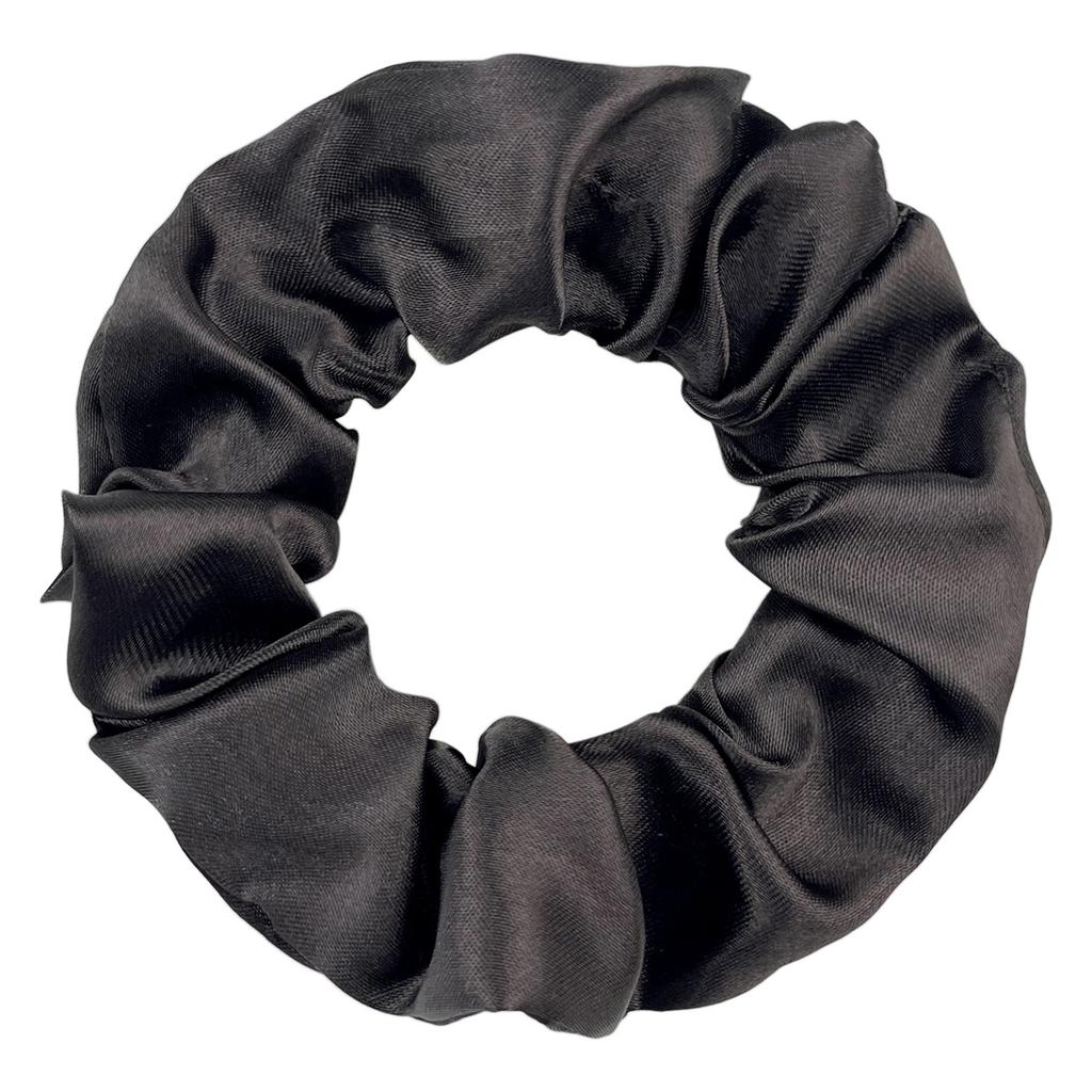 Seidensatin Scrunchies Damen Einfarbig Haargummi Elegant Pferdeschwanzhalter Gummiband Elastisches Haarband Haaraccessoires