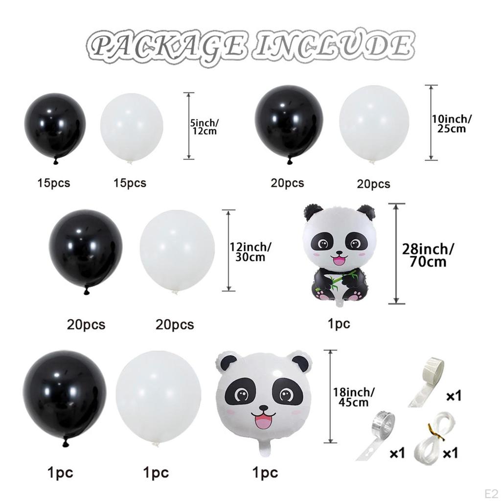 Panda Balloon Garland,Latex Balloons Photo Props Wedding Valentines Day Gifts,Valentines Decor Baby