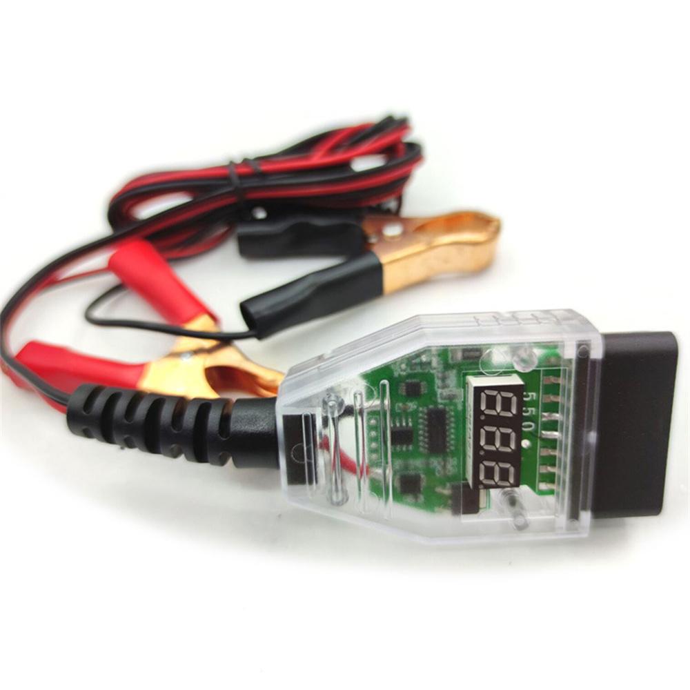 OBD2 Automotive Battery Replacement Tool ECU Memory Saver Cable Digital Display