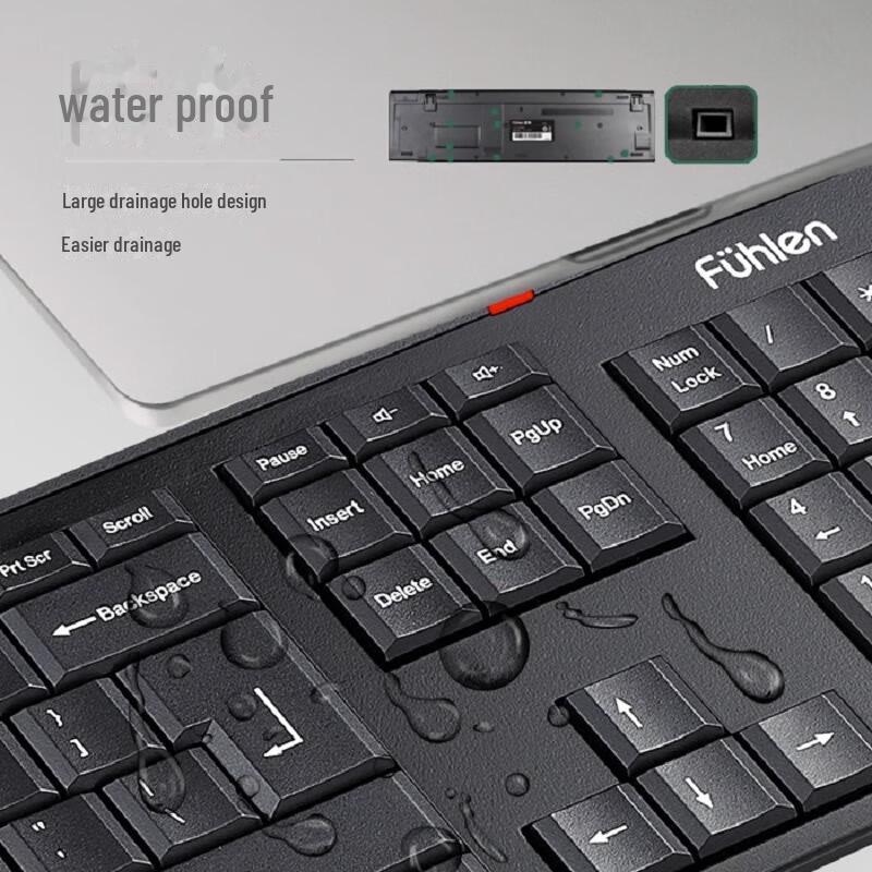 Fuller MK850 Kabelloses Tastatur- und Maus-Set für Büro und Zuhause