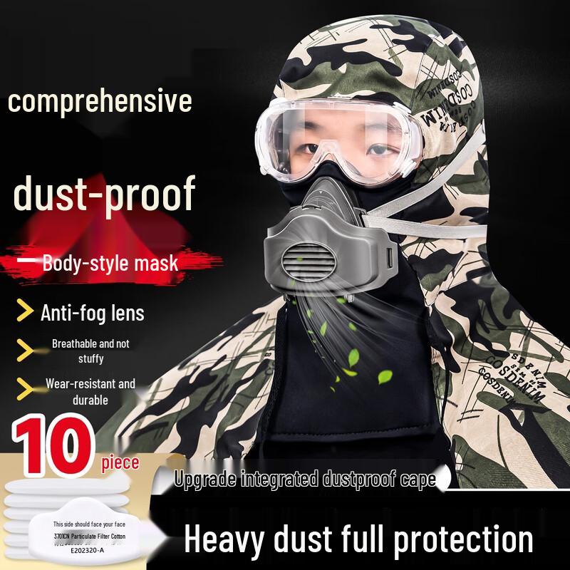 Zhongyi 3200 Full-Face Industrial Dust Mask for Grinding