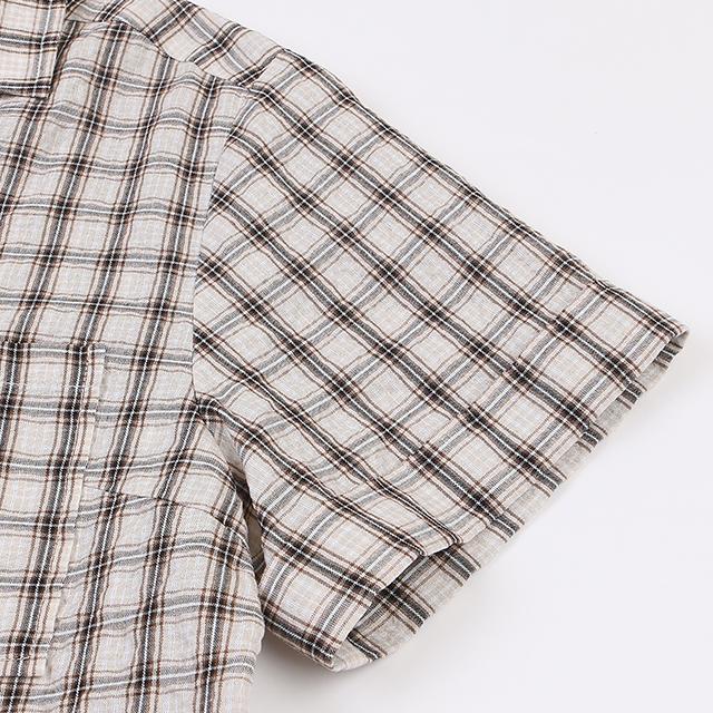 LAP Pocket Collar Crop Shirt Ar2Wb561