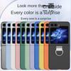 Hard Shell Plastic Ring Phone Case for Samsung Galaxy Z Flip 7FE 6 5 4 3  Flip6 Flip5 Flip4 Flip7 5G Protective Shockproof Cover