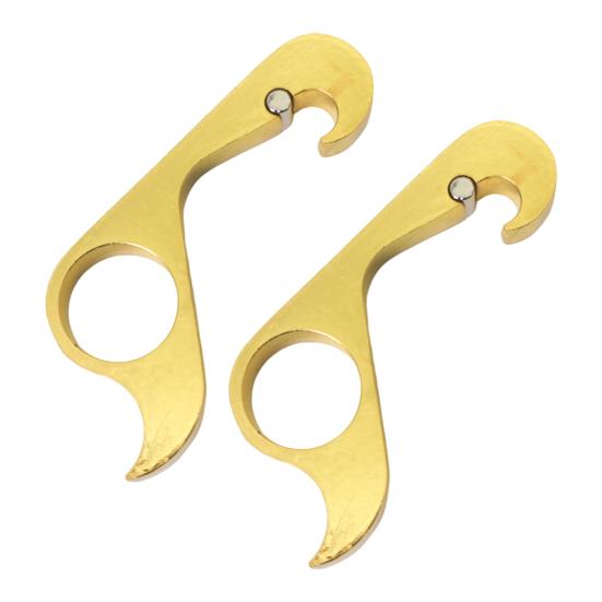 2Pcs Bottle Opener Can Pull Tab Pry Magnetic Refrigerator Magnet Portable One-Handed Operation Bottle Opener