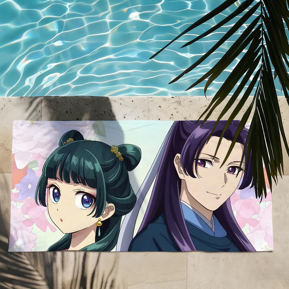 Anime the A-Apothecary D-Diaries Cute Maomao Quick Drying Beach Towels Are Suitable For Swimming Pools Camping Yoga And The Gym