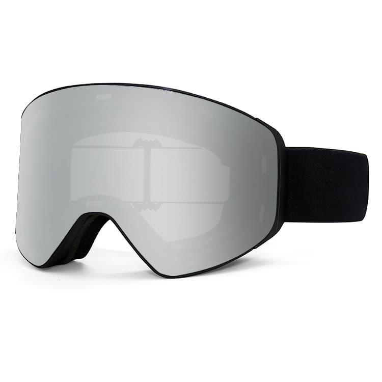 Magnetic ski goggles, double-layer anti-fog, outdoor sports, anti-UV, mountaineering protective eyewear, unisex ski goggles