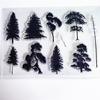 Tree Seedlings Transparent Clear Stamps Silicone Seals Roller Stamp for DIY Scrapbooking Photo Album