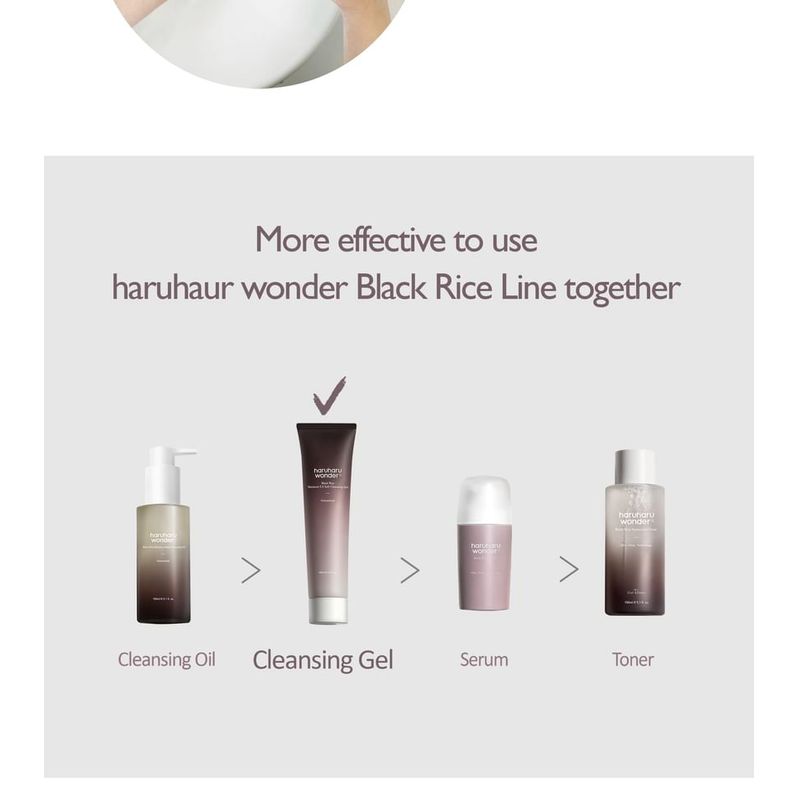 HARUHARU WONDER Black Rice Moisture 5.5 Soft Cleansing Gel Mini