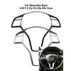 Ruili51 1 for Mercedes Benz A B C E Cla Cls Gla Glk Class W176 W246 W204 W207 Steering Wheel Frame Trim Cover ABS Car