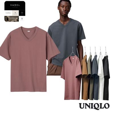 482301 V-Neck T-Shirt BROWN WHITE CHARCOAL BLACK WINE OLIVE LIGHT BLUE Japan