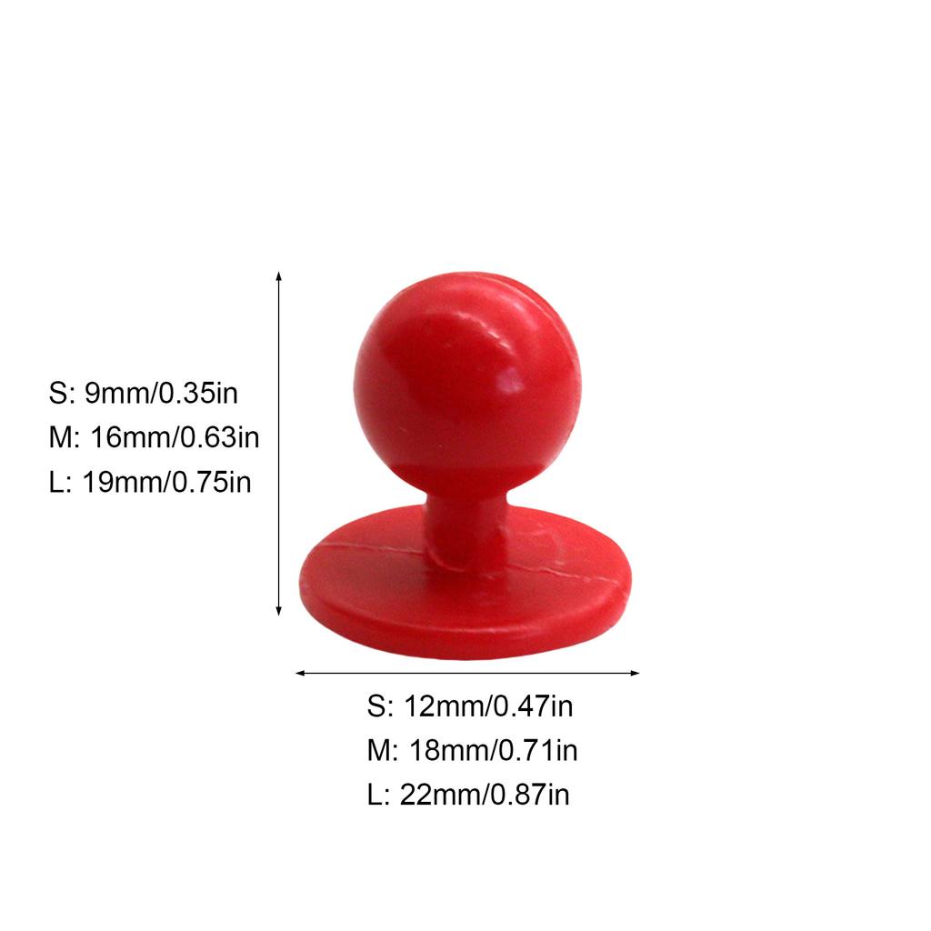 Pack Of 100 Chef Uniform Ball Buttons Nylon Plastic Round Buttons For Professional Kitchen Chef Clothing Accessories