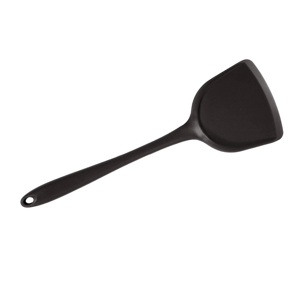 Silikon Spatula Isıya Dayanıklı Yapışmaz Mutfak Pişirme Spatulası Rahat Saplı Tencere