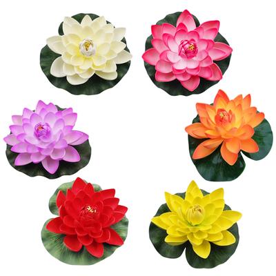 Yousheng Kunstmatige Lotusbloem Nep Drijvende Waterlelie Tuinvijver Aquarium Decor