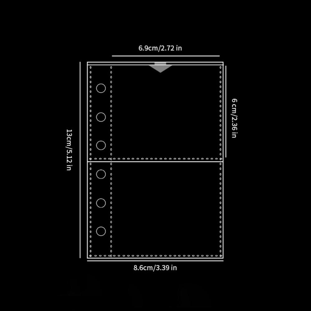 Inner Page Card Binder A7 Photocard Binder Sheets Transparent PP Acid Free Multiple Pockets Sleeve Photo Album Refill Pages