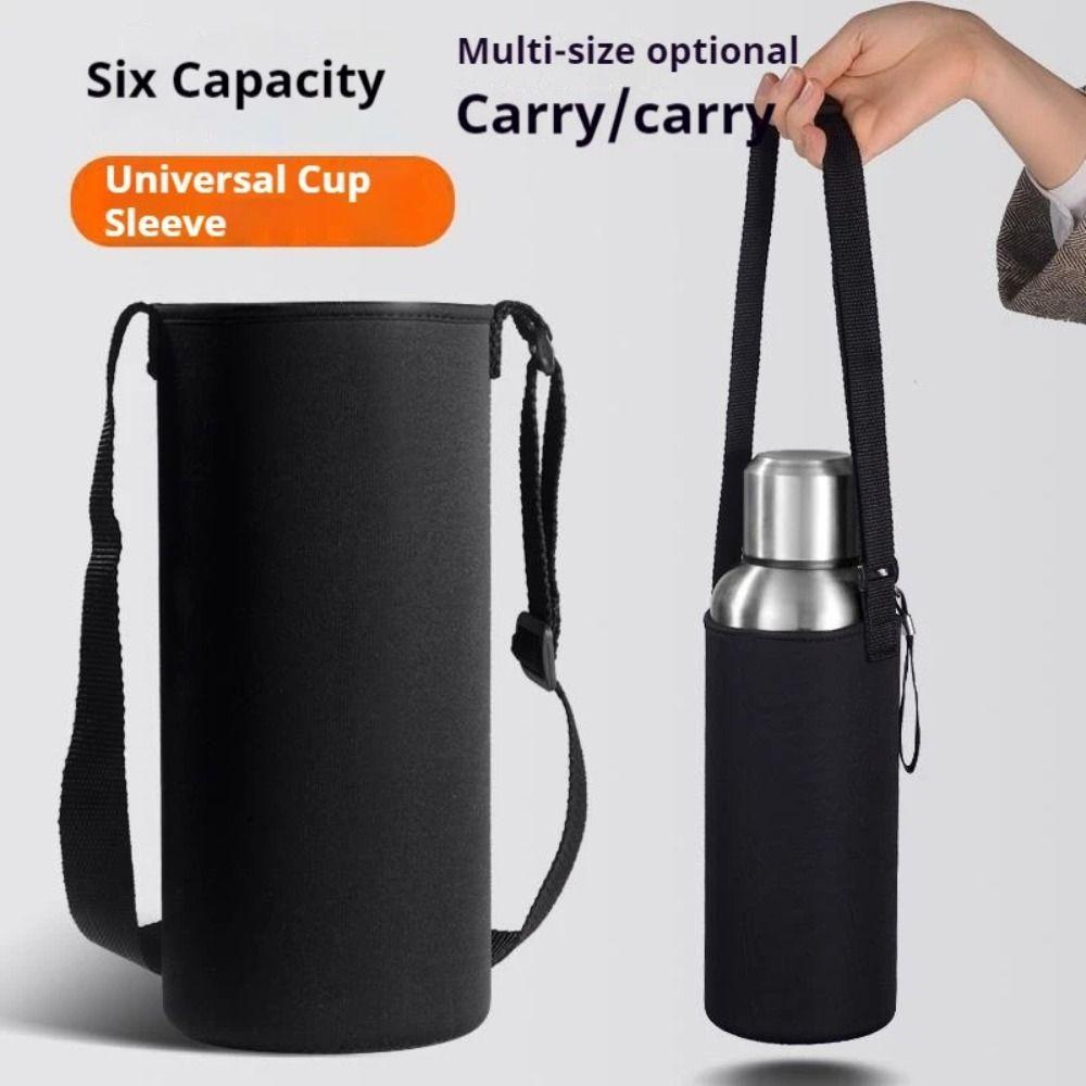 Neoprene Insulated Bottle Pouch Adjustable Strap Bottle Bag Portable Water Bottle Sleeve