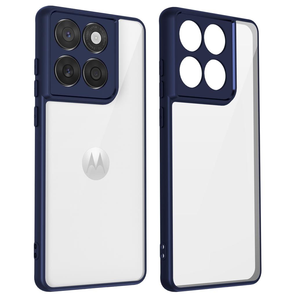 Frosted Transparent Lens Shockproof Protective Cover for Motorola Moto Edge 40 50 60 Pro Fusion G Stylus Neo G75 G55 G35 5G Case