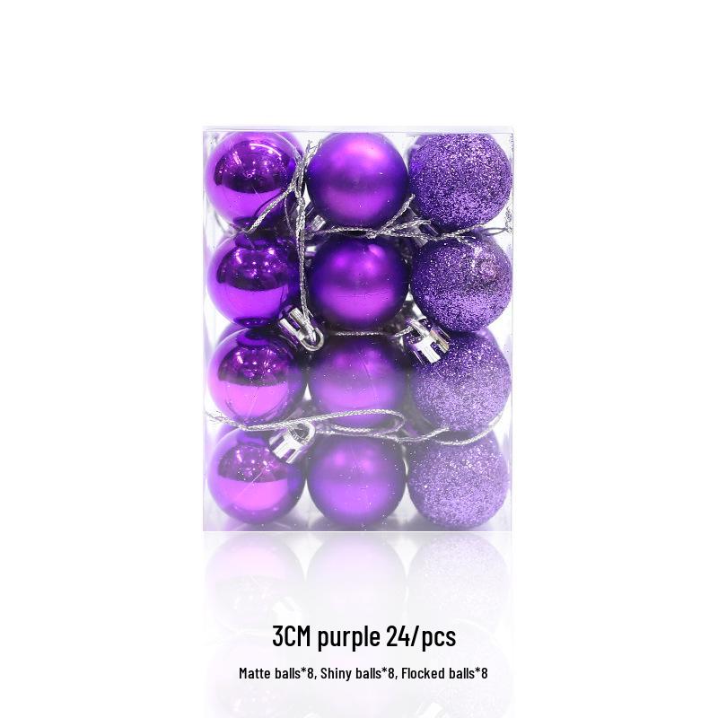 Electroplated Gold & Glitter Christmas Ornaments - Shiny Matte Plastic Balls for Trees & Decor