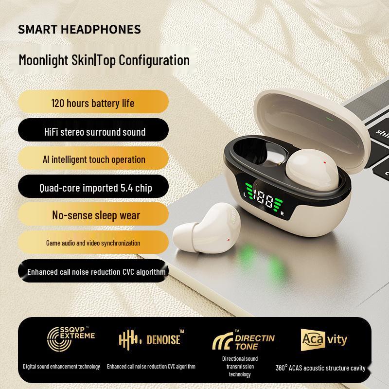 Mini12s Ultra-small Invisible TWS Bluetooth Sleep Earbuds