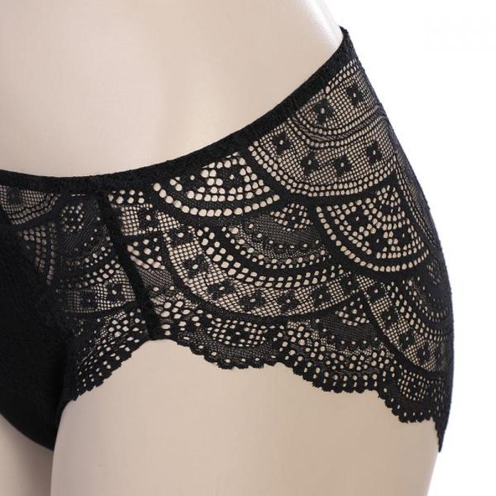 Barbara 2color Lace Triangle Panty Abp4458 