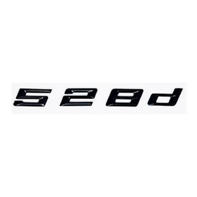 Car 3D ABS Trunk Letters Logo Badge Emblem Decal Sticker For BMW 5 Series 520d 525d 528d 530d 535d 540d E39 E60 E61 F10 F11 G30