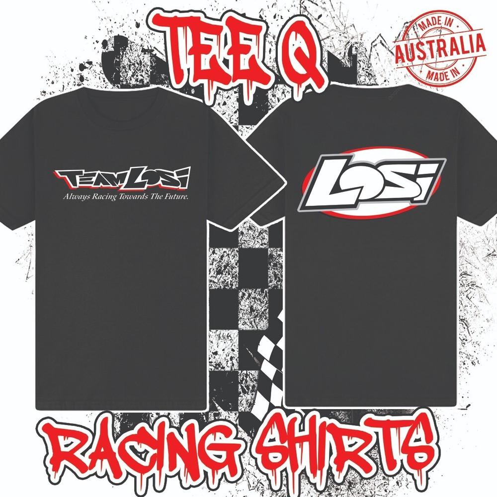 Team Losi LOGO ~ Premium Black Gildan Cotton Tee RC Car Racing Unisex T-Shirt S