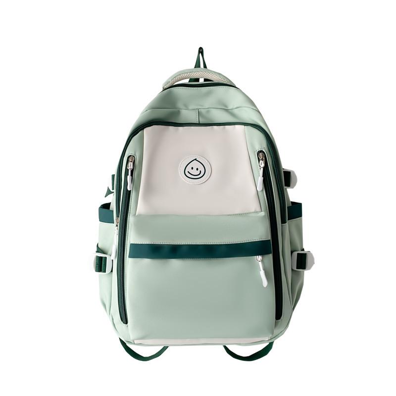School Bag Female Ins Style Korean Version of Junior High School Students Large-capacity Backpack Simple Fashion Backpack Going Out Travel Bag