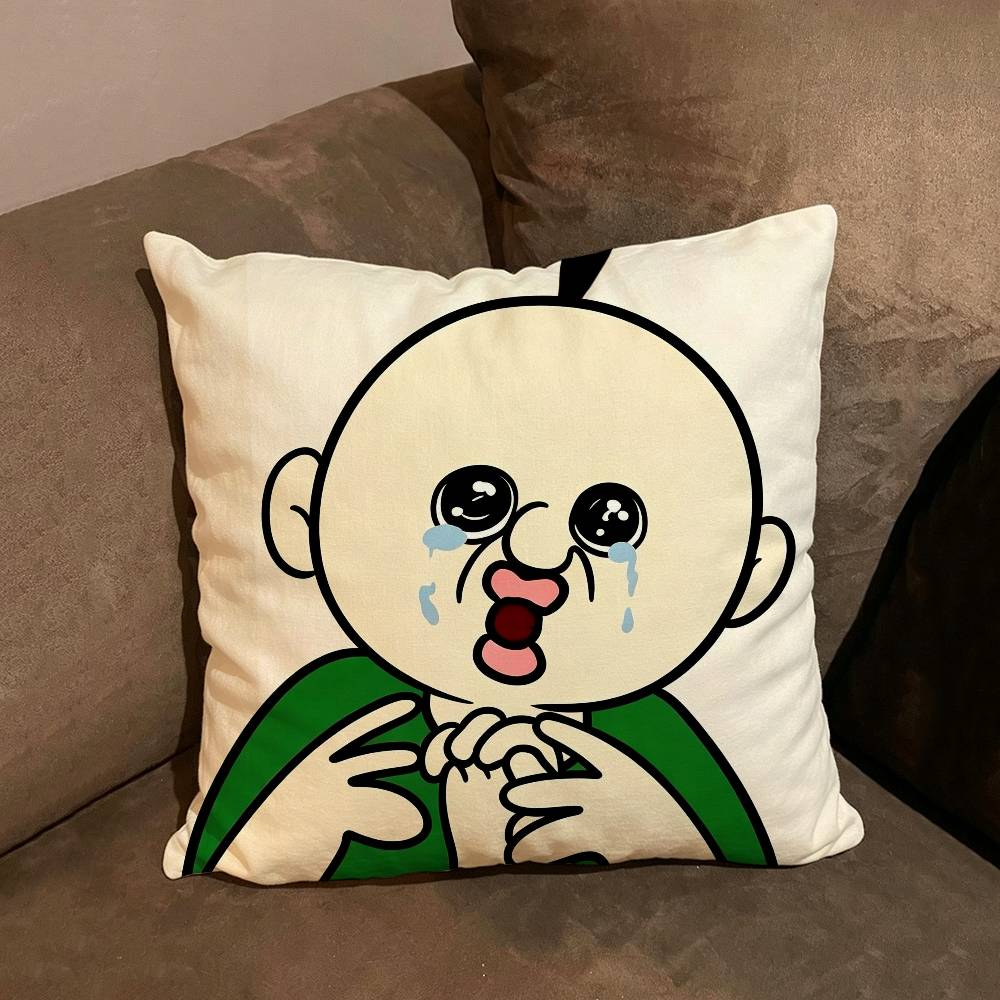 Funny Bbangbbangs Diary Cartoon Comfortable soft Pillow Case for Sofa Living Room Home Decor Protective Covers