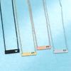 Stainless Steel Blank Strip Necklace with O-shaped Chain - Perfect Holiday Gift for Engraving