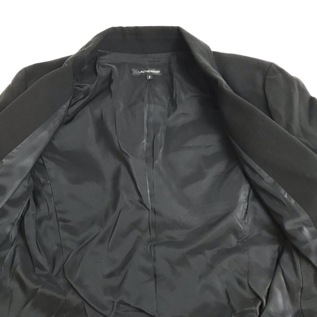 Made In Japan LAUTREAMONT Pants Suit Set M Women Black Single Jacket(USED)