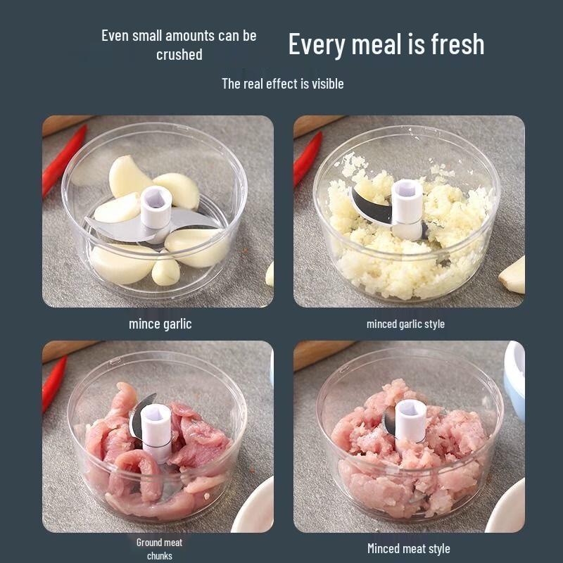 Mini Manual Garlic Chopper 2-Pack