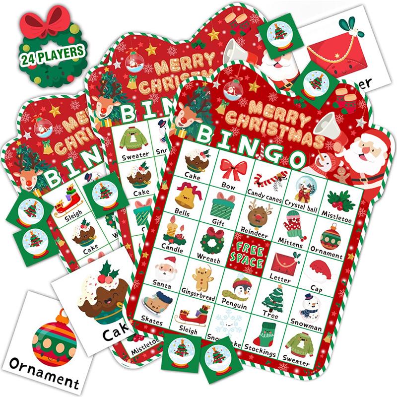 33pc/Set Colorful Birthdays Holiday Pattern For Family Gatherings Bingo Games Family Gatherings