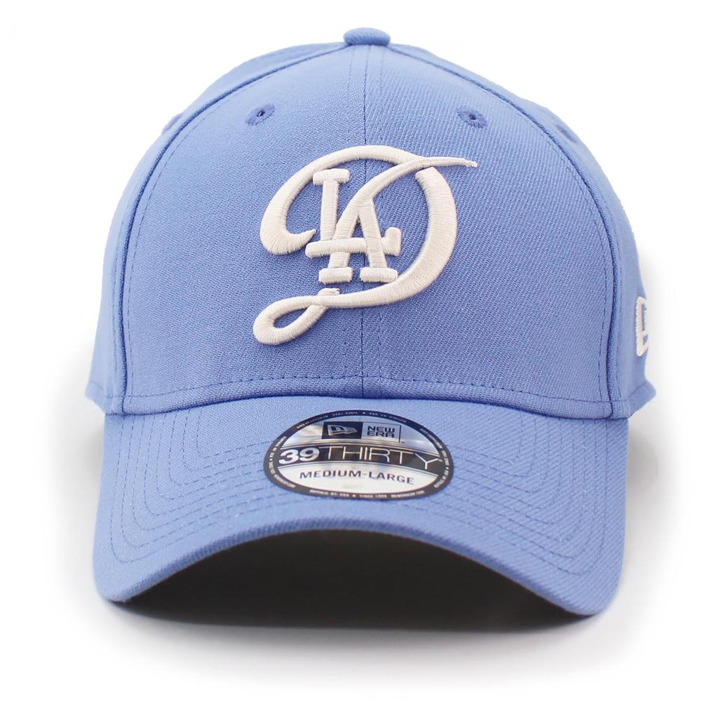 City Connect Model New Era Cap 39THIRTY Los Angeles Dodgers MLB CITY CONNECT CAP LOS ANGELES DODGERS Stretch Fit LA Hat Blue 3930 Sz LXL [Used]