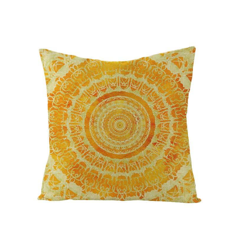 Bohemian Mandala Style Polyester Pillowcase Square Sofa Pillowcase Home