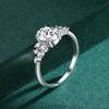 Tancise Classic 925 Sterling Silver  Zircon Ring Ladies Jewelry Wedding Promise Party Gift