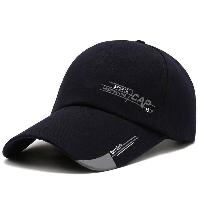 Baseball Cap Men Women Summer Sunshade Embroidered Letter With Extended Brim For Casual Wear