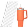 1Sets Drinking Cup Straw Straight Replacement Straw Durable Plastic Straws