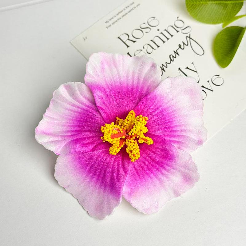 Seaside Vacation Style Dyed Colorful Fusang Flower Hair Clip Female Atmosphere Travel Photography Props Accessories