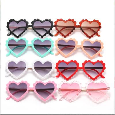 Children Heart Sun Shading Sunglasses UV Protection Love Glasses 6 Colors 0-8 Years Baby Toddler