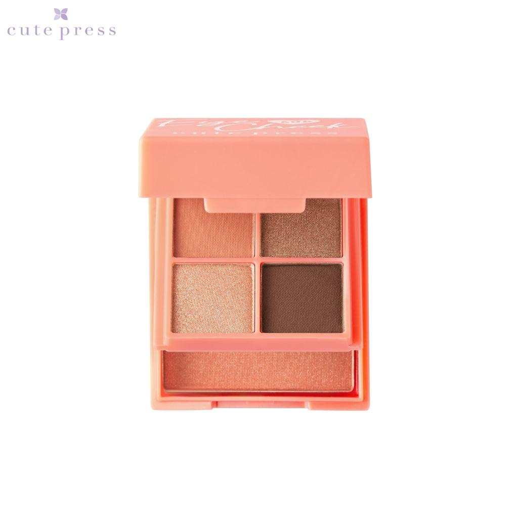 Cute Press Eye & Cheek Mini Palette Blusher & Eye Shadow - Thai Cosmetic Make Up