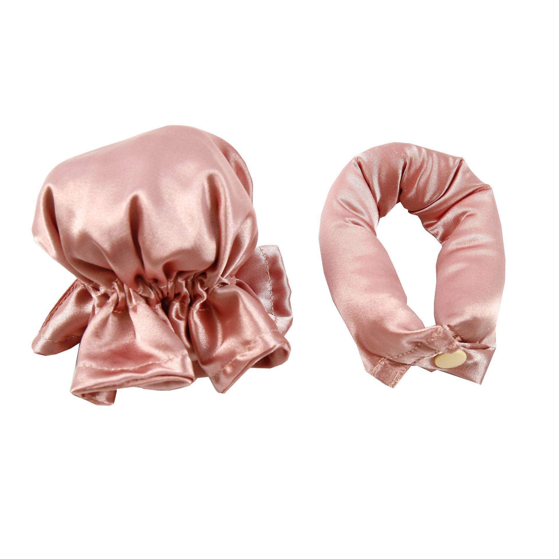 

Набор из 2 шт., набор чехлов для вьющихся волос, мягкие бигуди, повязка на голову для сна, щипцы для завивки волос без нагрева, инструмент для укладки волос