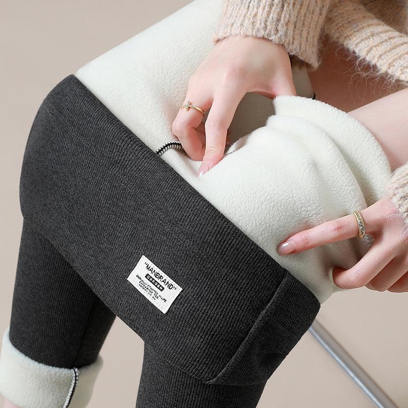 Maternity Fleece Lined Pants - Warm, Soft, Cotton, Belly-Friendly for Spring & Autumn