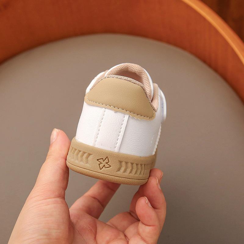 Spring Baby Walking Shoes, Children's Kindergarten White Shoes, Infant Footwear, Toddler Sneakers, Boys' & Girls' Breathable Shoes.