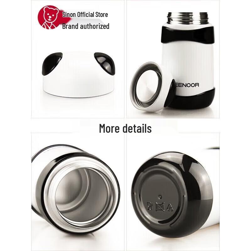 Xinuo Panda 200 ml Bärbar Isolerad Mugg