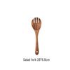 Non-Stick Pan Special: Teak & Acacia Wood Spatula, Stir-Fry Set, Salad Fork & Slotted Spoon