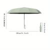 105CM reinforced automatic umbrella, large curved handle head windproof and waterproof telescopic handle umbrella