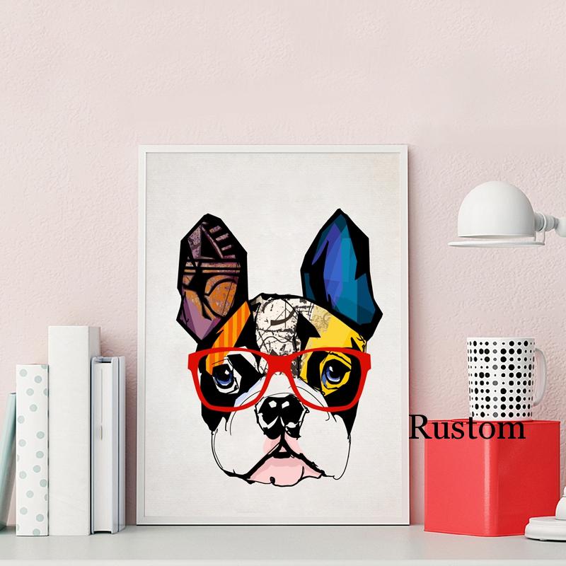 

Украшение комнаты, плакаты на стене, животное, собака, современный скандинавский домашний декор, холст, картина для интерьера, безрамная картина, без рамки