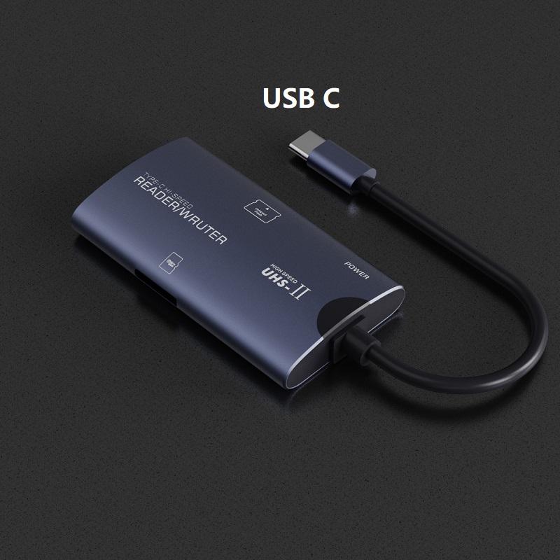 TF CF Memory Card Reader 2 in 1 USB Type-C to CF Micro SD Card Adapter for Compact Flash iPhone 17 16 15 Samsung Realme Etc 3