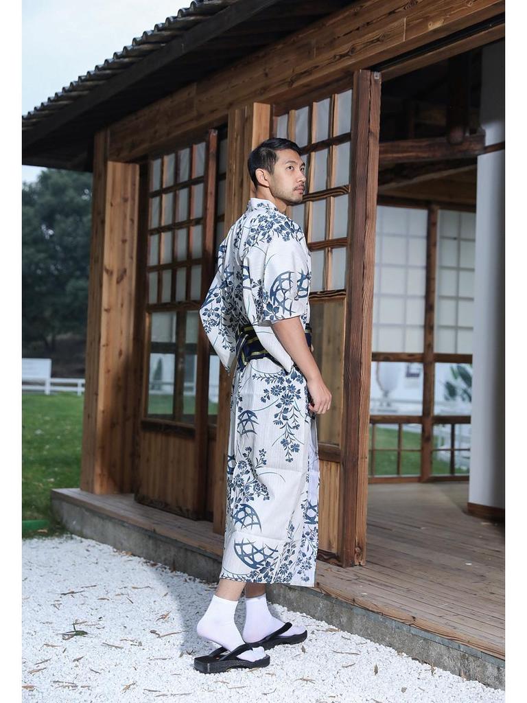 Pánské tradiční japonské kimono - Nežehlivé, Ideální na cestování a fotografování