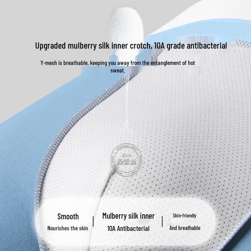 Nanjiren Men's 10A Anti-bacterial Pure Cotton Boxer Briefs