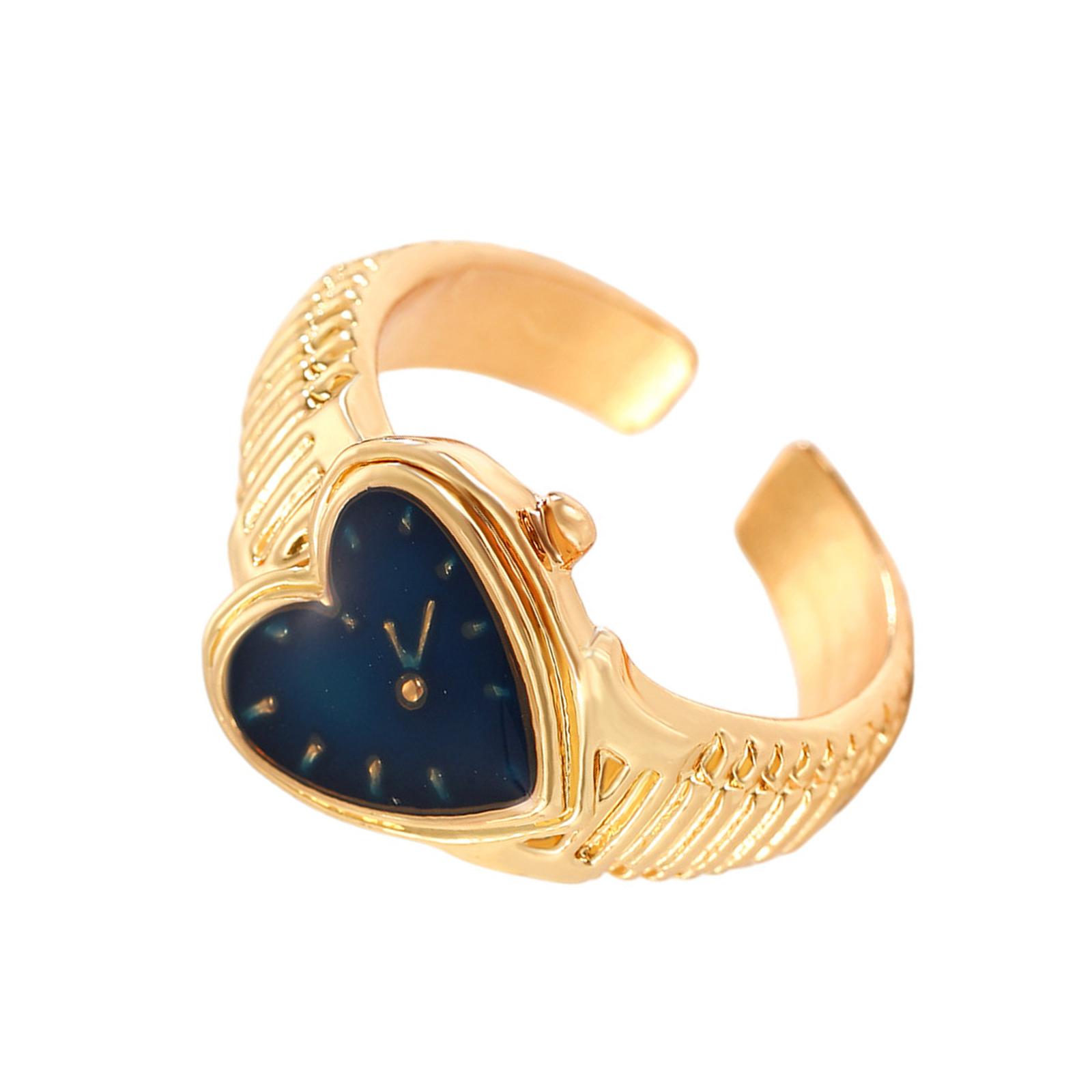 

Elegant Finger Rings Party Accessories Heart Shape Weddings Rings Alloy Texture Suitable for Fashion Casual Looks 4